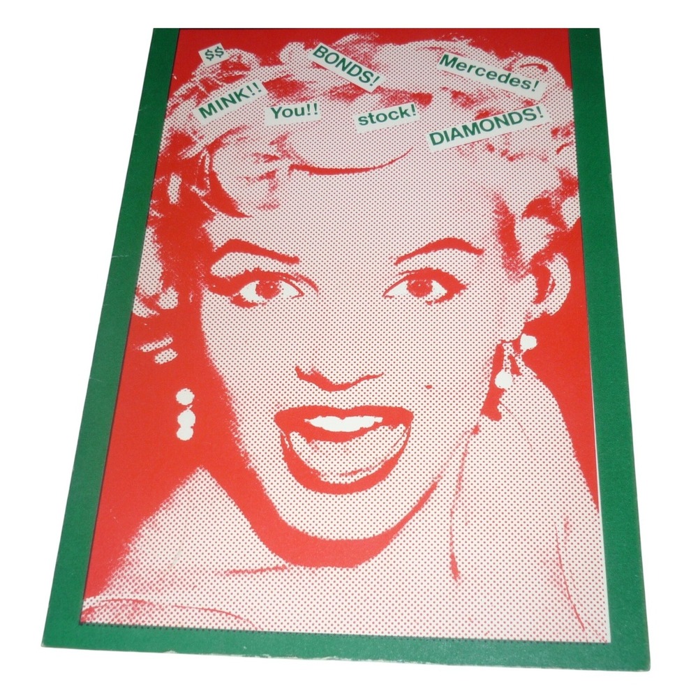 Vintage 1982 Philip-Dimitri Galás Marilyn Monroe ExotiCards Greeting Card